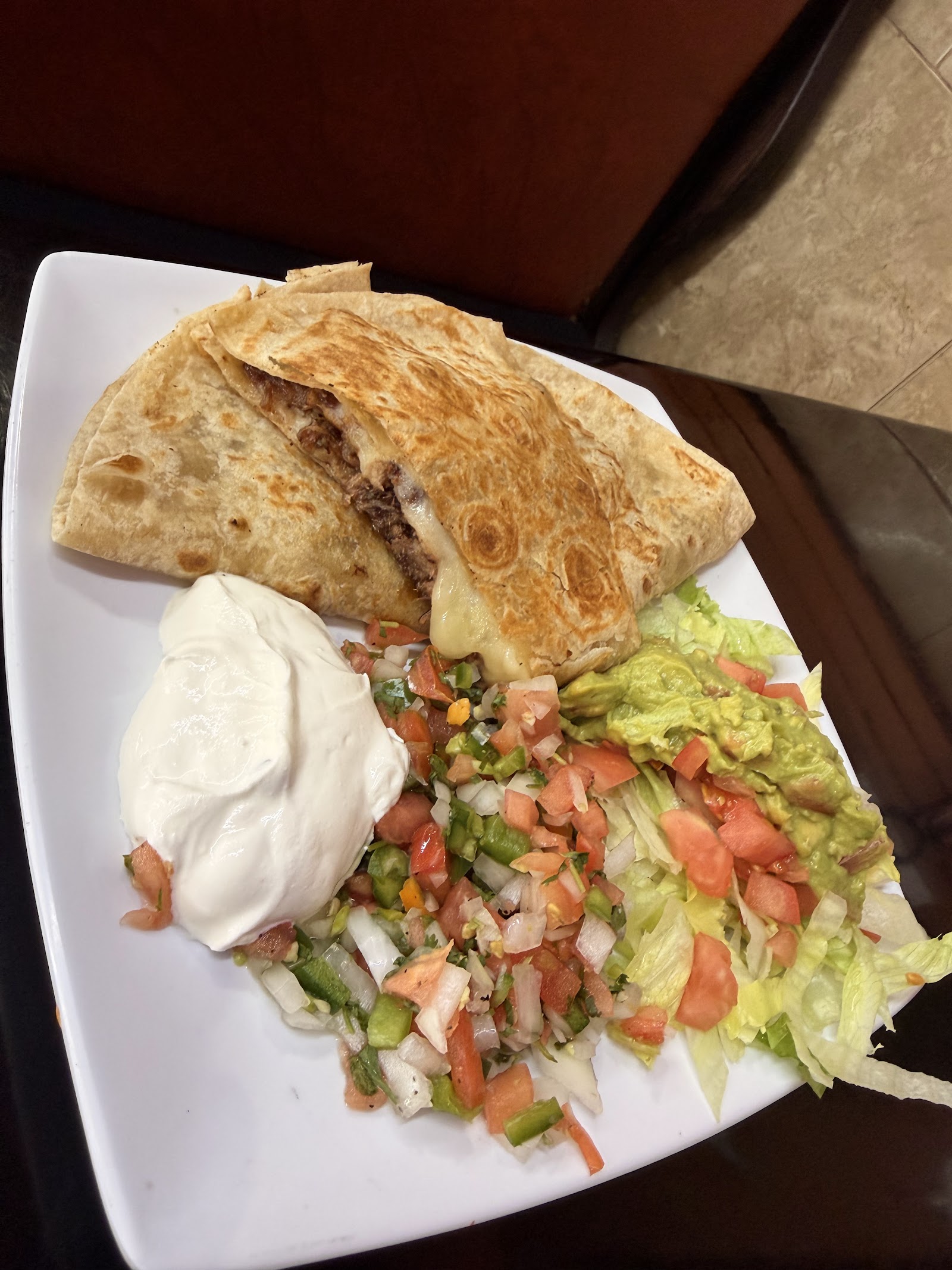 Mexican specialty plate at Taqueria El Charro de Jalisco